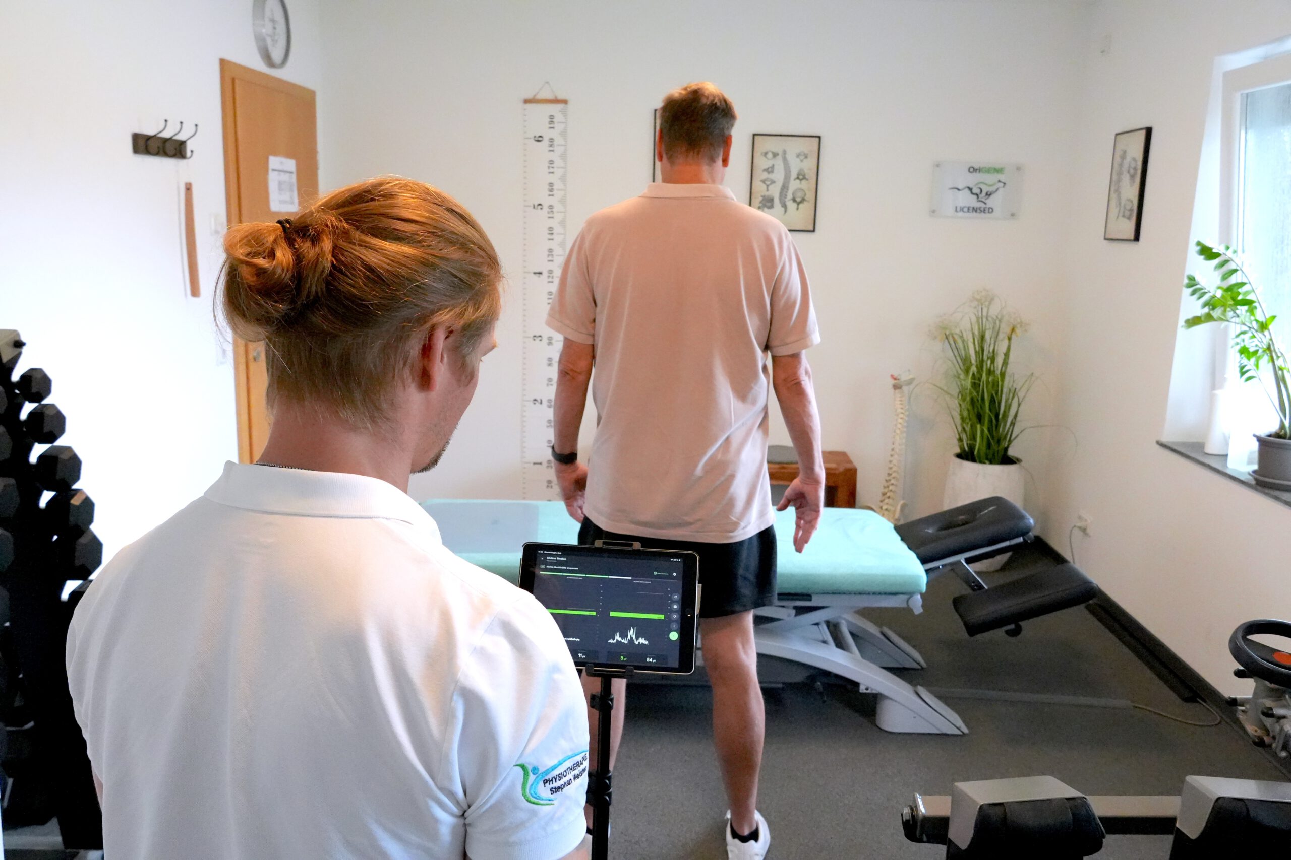 Stephan bei EMG Analyse